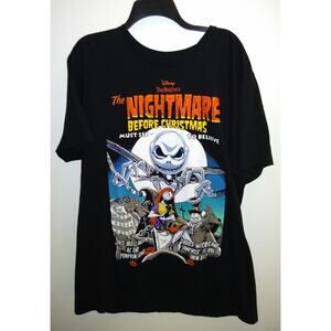 Nightmare Before Christmas Must See Hot Topic Black T-shirt XXL
